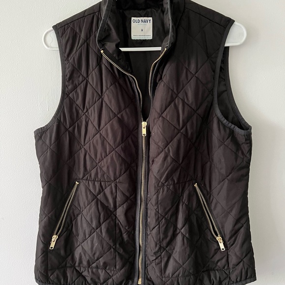 Old Navy Womens Black Quilted Vest 
